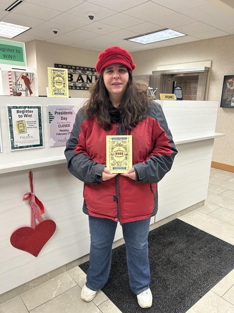 Week 2 Winner of the 2025 Old Farmer&#039;s Almanac Book giveaway!