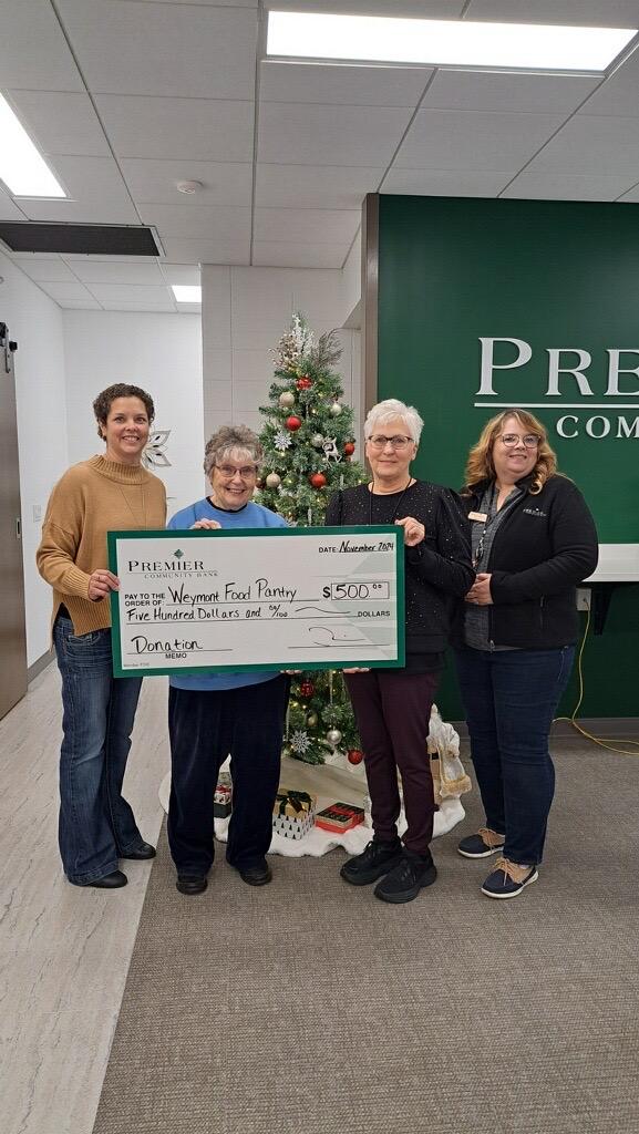 Weymont Food Pantry Donation